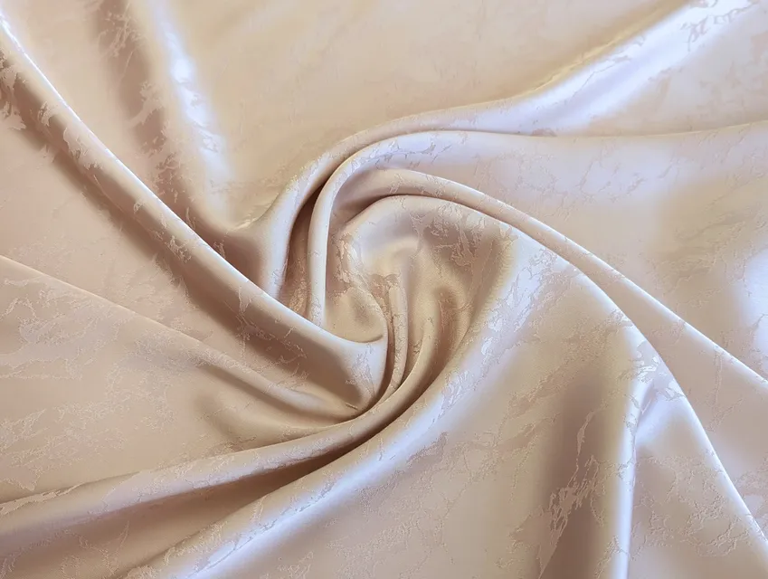 Костюмная Бель жаккард мрамор , персиково-бежевый - фото 1 - интернет-магазин tkani-atlas.com.ua