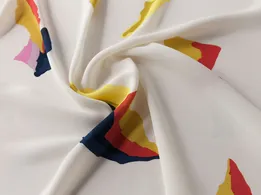 Шифон софт Грейс яскрава абстракція, молочний (відріз 2,9 м) - інтернет-магазин tkani-atlas.com.ua