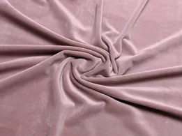 Бархат на трикотаже плюш розовая пудра (отрез 0,8 м) - интернет-магазин tkani-atlas.com.ua