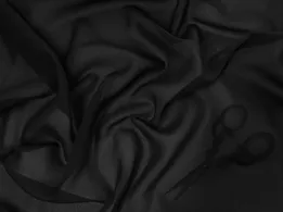 Шифон Винди ширина 180 см, черный (отрез 2,7 м) - интернет-магазин tkani-atlas.com.ua