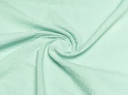 Муслин двухслойный бледно-оливковый (отрез 0,4 м) - интернет-магазин tkani-atlas.com.ua