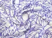 Льон бохо рисунок цветочная абстракция, сиреневый на молочном - интернет-магазин tkani-atlas.com.ua