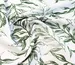 Льон бохо рисунок лиственный дуэт, зеленый на молочном  - фото 2 - интернет-магазин tkani-atlas.com.ua