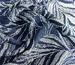 Штапель шовковистий листяний дует, темно-синій (відріз 0,6 м) - фото 2 - інтернет-магазин tkani-atlas.com.ua