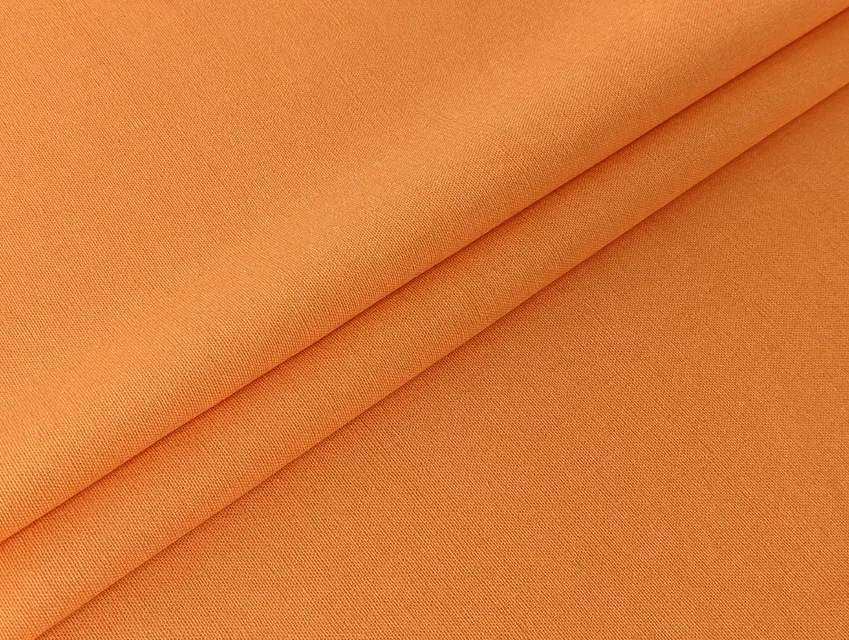 Льон віскоза 55/45 жовто-помаранчевий (відріз 2 м) - фото 1 - інтернет-магазин tkani-atlas.com.ua