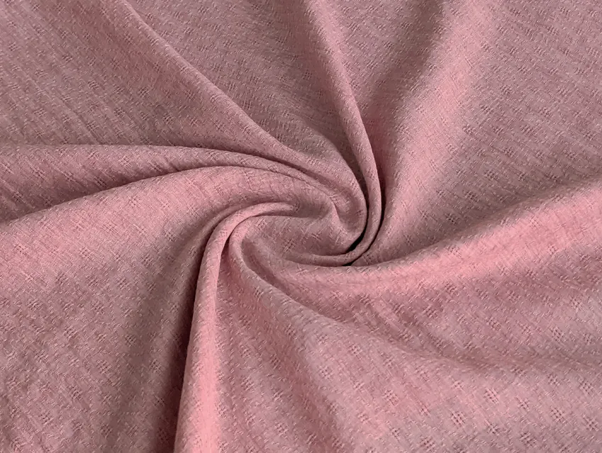 Коттон жаккард геометрический , чайная роза (отрез 1,5 м) - фото 1 - интернет-магазин tkani-atlas.com.ua