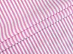 Коттон рубашка полоска 5 мм, белый с розовым - интернет-магазин tkani-atlas.com.ua