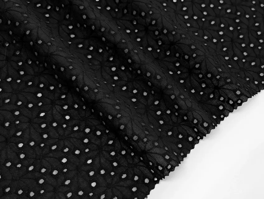Прошва паутинка, черный - фото 1 - интернет-магазин tkani-atlas.com.ua