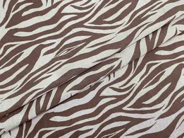 Лен с вискозой коричневый на бежевом - интернет-магазин tkani-atlas.com.ua