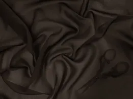 Шифон Винди темно-коричневый (отрез 2,5 м) - интернет-магазин tkani-atlas.com.ua
