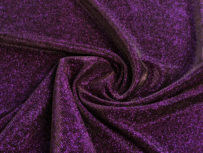 Трикотаж диско хамелеон, сирень с золотым (отрез 0,9 м) - фото 1 - интернет-магазин tkani-atlas.com.ua