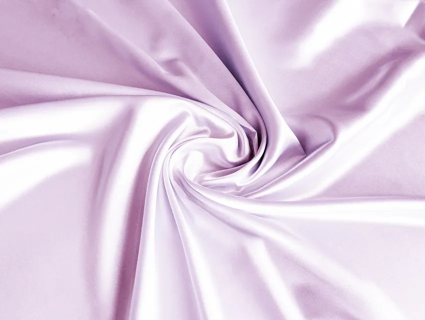 Атлас тонкий светло-сиреневый (отрез 0,9 м) - фото 1 - интернет-магазин tkani-atlas.com.ua