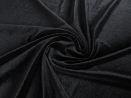 Оксамит стрейч Венеція чорний (відріз 1,3 м) - інтернет-магазин tkani-atlas.com.ua