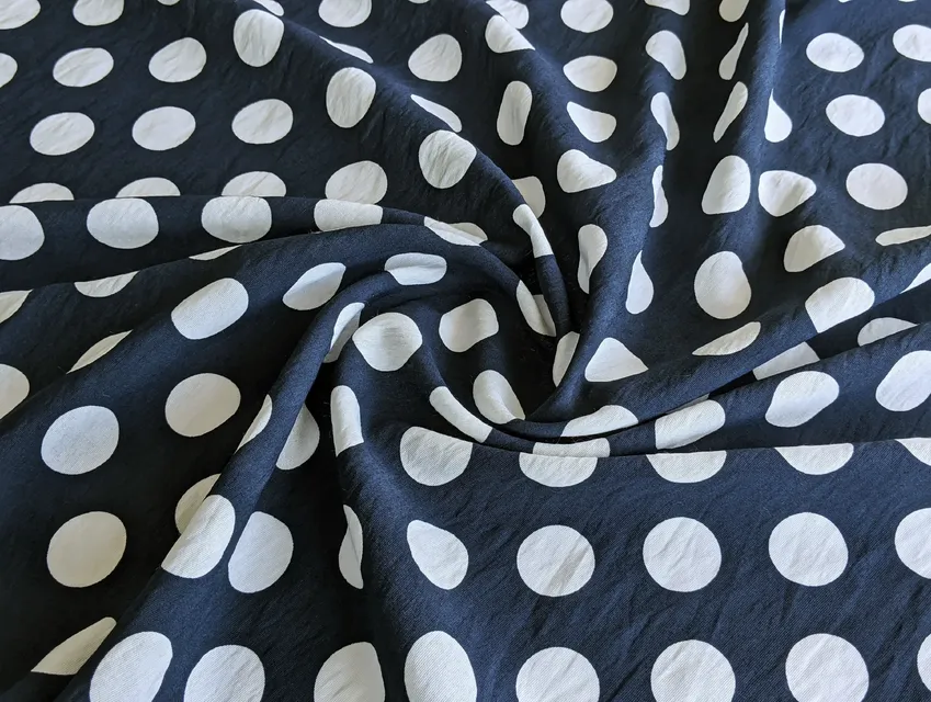 Штапель нейлон горох 25 мм, темно-синій (відріз 1 м) - фото 1 - інтернет-магазин tkani-atlas.com.ua