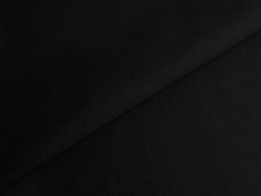 Плотный коттон твил угольно-чёрный - фото 1 - интернет-магазин tkani-atlas.com.ua