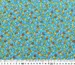 Штапель Бельмондо мелкие розочки, бирюзовый (отрез 0,7 м) - фото 4 - интернет-магазин tkani-atlas.com.ua