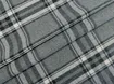 Коттон рубашечный клетка 95 мм, черный на сером (отрез 2,8 м) - интернет-магазин tkani-atlas.com.ua
