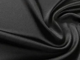 Трикотаж атласний чорний (відріз 1,5 м) - інтернет-магазин tkani-atlas.com.ua
