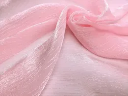 Органза крэш персиково-розовый (отрез 1,6 м) - интернет-магазин tkani-atlas.com.ua