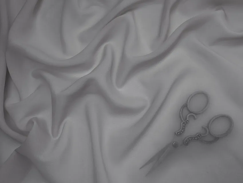 Шифон Винди пепельный (отрез 1,5 м) - фото 1 - интернет-магазин tkani-atlas.com.ua
