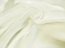Органза крэш сливочный (отрез 0,7 м) - интернет-магазин tkani-atlas.com.ua