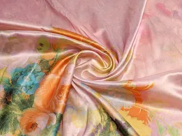 Стрейч атлас односторонній купон 45 см, блідо-рожевий (відріз 0,5 м) - інтернет-магазин tkani-atlas.com.ua