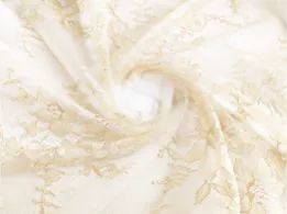 Гіпюр нейлон квіткова мрія, бежевий (відріз 2,6 м) - інтернет-магазин tkani-atlas.com.ua