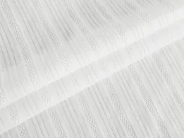 Котон прошва широка смужка, молочний - інтернет-магазин tkani-atlas.com.ua