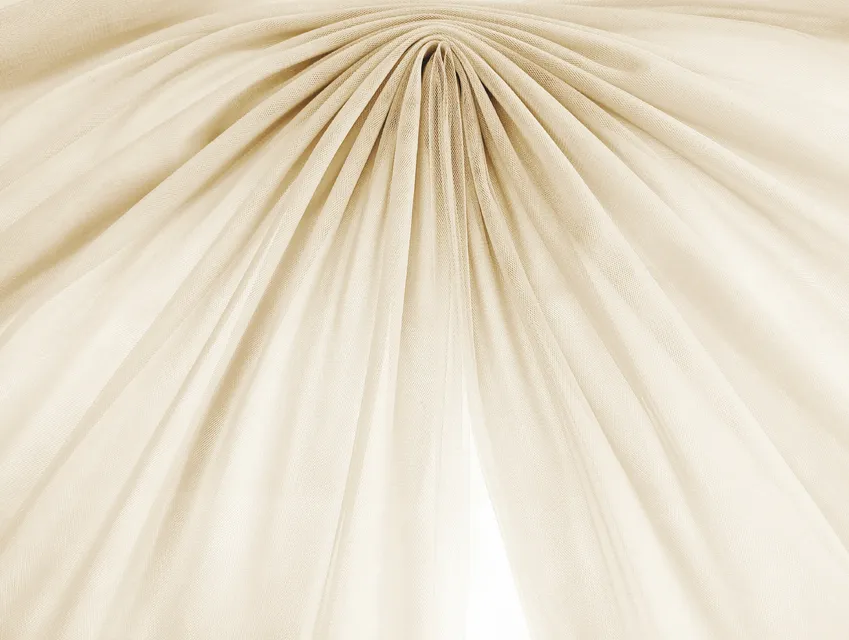 Євросітка (фатин м'який) кремовий - фото 1 - інтернет-магазин tkani-atlas.com.ua