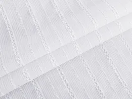 Коттон прошва полоска, белый - интернет-магазин tkani-atlas.com.ua