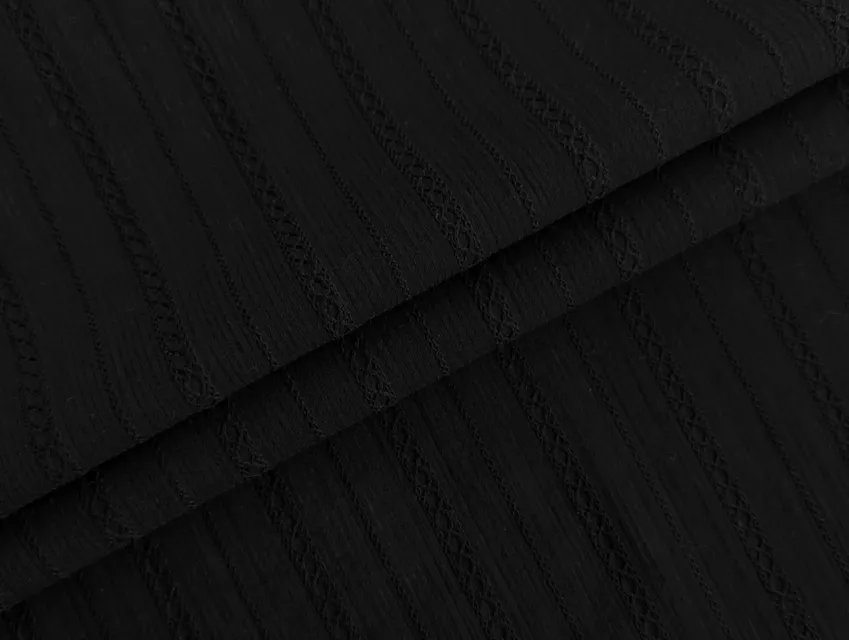 Котон прошва смужка, чорний - фото 1 - інтернет-магазин tkani-atlas.com.ua