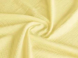 Муслін двошаровий жовтий лимонний (відріз 1,3 м) - інтернет-магазин tkani-atlas.com.ua