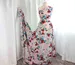 Коттон стрейчевый рисунок крупные цветы, розовый (отрез 0,9 м) - фото 5 - интернет-магазин tkani-atlas.com.ua