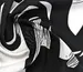 Штапель шовковистий абстракція, чорний з молочним (відріз 1,4 м) - фото 2 - інтернет-магазин tkani-atlas.com.ua