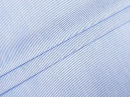 Котон рубашка смужка 2 мм, блакитний (відріз 0,9 м) - інтернет-магазин tkani-atlas.com.ua