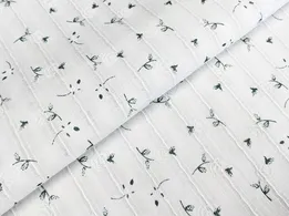 Коттон мережка розочки, молочный (отрез 2,3 м) - интернет-магазин tkani-atlas.com.ua