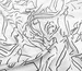 Штапель шелковистый графика, черный на белом - фото 1 - интернет-магазин tkani-atlas.com.ua