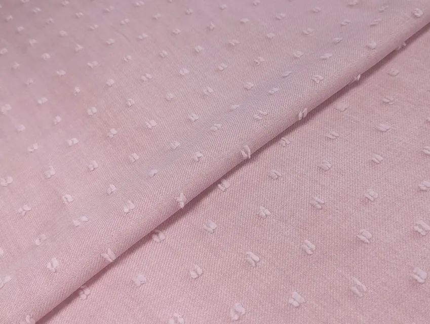 Твил Камелия мушка, пудренный розовый (отрез 0,6 м) - фото 1 - интернет-магазин tkani-atlas.com.ua