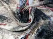 Атлас-шифон ремешки, розовый на бежевом (отрез 1,4 м) - интернет-магазин tkani-atlas.com.ua