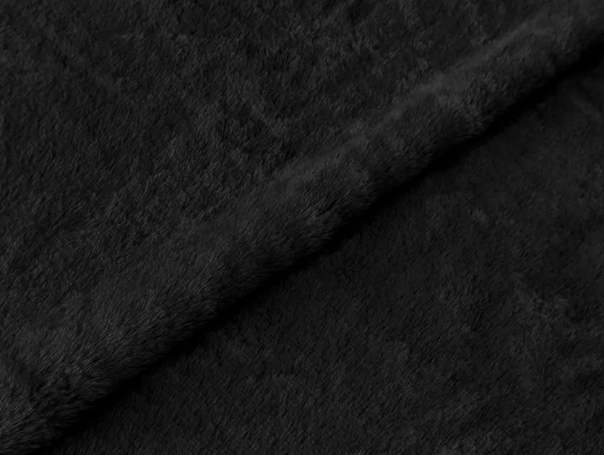 Экомех мутон черный - фото 1 - интернет-магазин tkani-atlas.com.ua