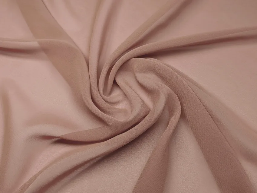 Шифон однотонний макіато - фото 1 - інтернет-магазин tkani-atlas.com.ua