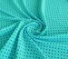 Супер софт принт горошки 2 мм, темно-синий на мятном (отрез 1,6 м) - фото 1 - интернет-магазин tkani-atlas.com.ua