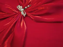Органза шовковиста червоний (відріз 2,5 м) - інтернет-магазин tkani-atlas.com.ua