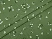 Лен коттон лакр букетики, светлый хаки (отрез 0,8 м) - интернет-магазин tkani-atlas.com.ua