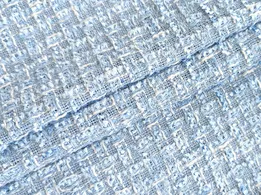 Шанель твід вії, блакитний - інтернет-магазин tkani-atlas.com.ua