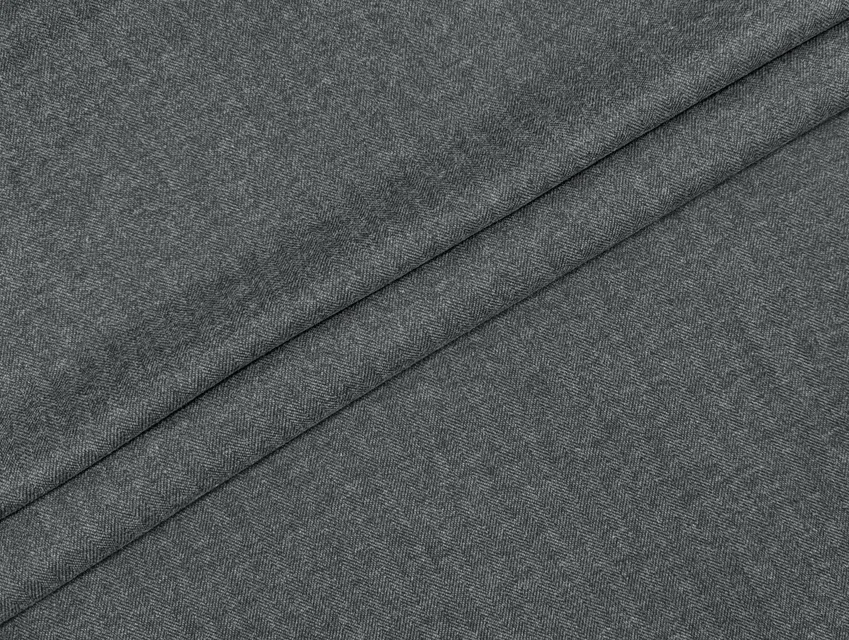 Трикотаж тиар теплый ёлочка 10 мм, темно-серый (отрез 2,5 м) - фото 1 - интернет-магазин tkani-atlas.com.ua