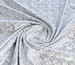 Трикотаж масло нарядное крупная голограмма, белое серебро - фото 1 - интернет-магазин tkani-atlas.com.ua