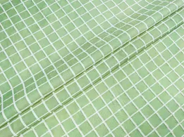Котон клітинка жаккард фісташка (відріз 2,6 м) - інтернет-магазин tkani-atlas.com.ua