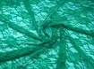 Гипюр стрейчевый цветочная нежность, бирюзово-зелёный (отрез 2,3 м) - интернет-магазин tkani-atlas.com.ua