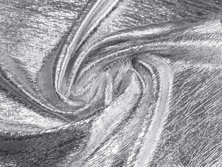 Сатин креш фойл місячне срібло (відріз 1,2 м) - фото 1 - інтернет-магазин tkani-atlas.com.ua